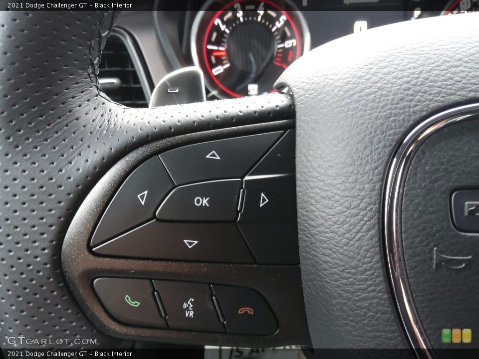 Black Interior Steering Wheel for the 2021 Dodge Challenger GT #143691465