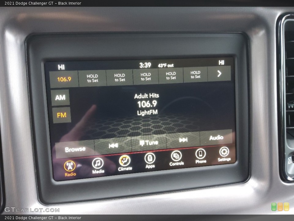 Black Interior Audio System for the 2021 Dodge Challenger GT #143691522