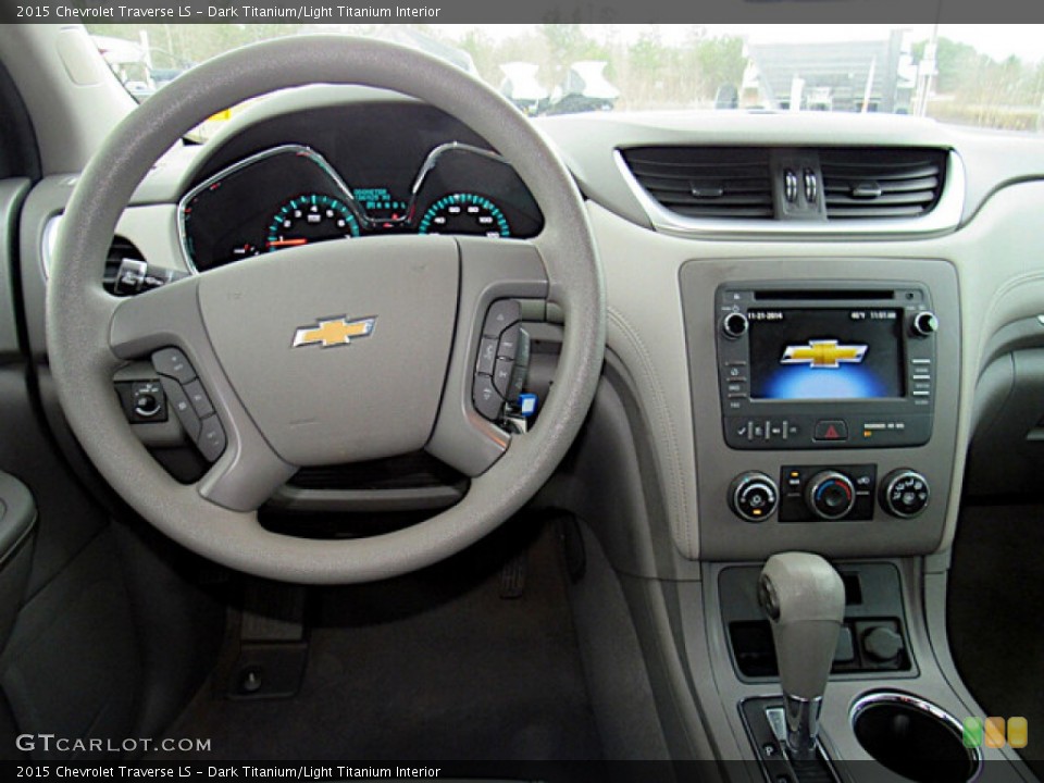 Dark Titanium/Light Titanium Interior Dashboard for the 2015 Chevrolet Traverse LS #143692077