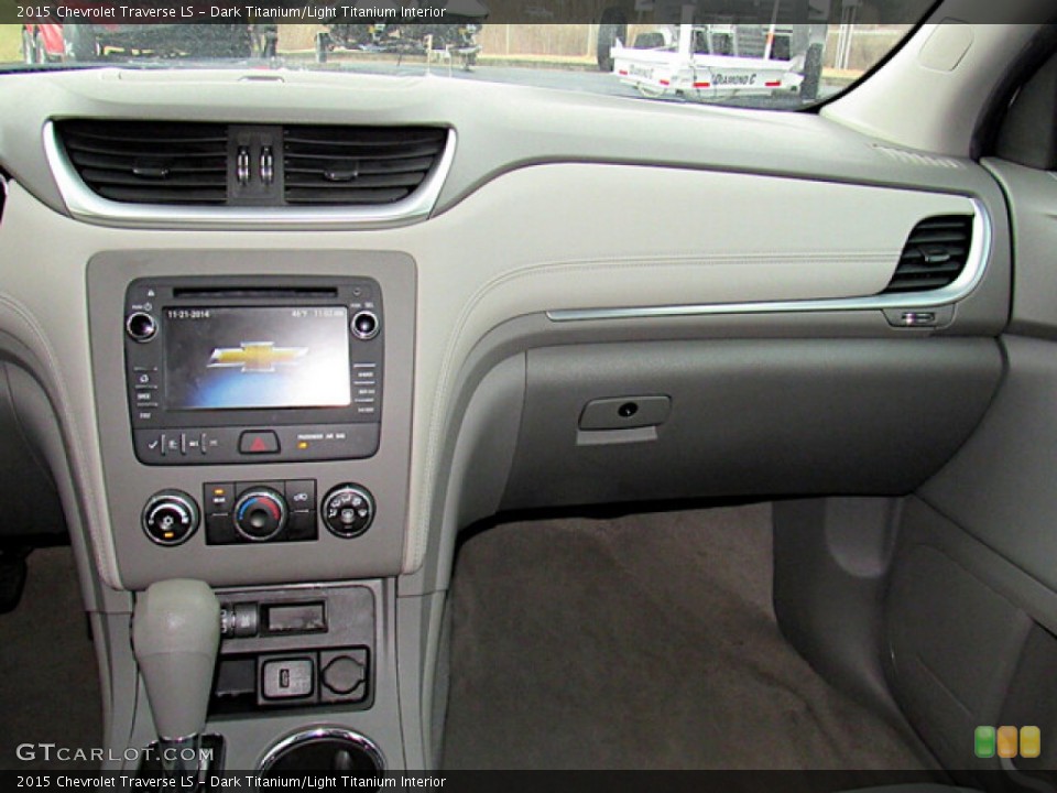 Dark Titanium/Light Titanium Interior Dashboard for the 2015 Chevrolet Traverse LS #143692083