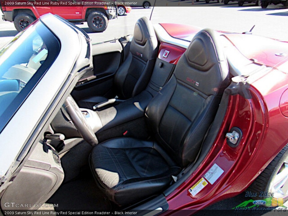 Black Interior Photo for the 2009 Saturn Sky Red Line Ruby Red Special Edition Roadster #143692239