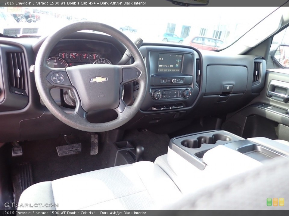Dark Ash/Jet Black Interior Dashboard for the 2016 Chevrolet Silverado 1500 WT Double Cab 4x4 #143693625