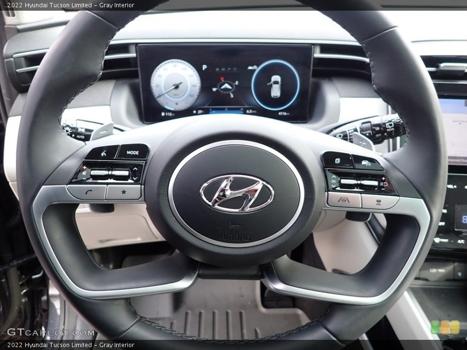 Gray Interior Steering Wheel for the 2022 Hyundai Tucson Limited #143694204