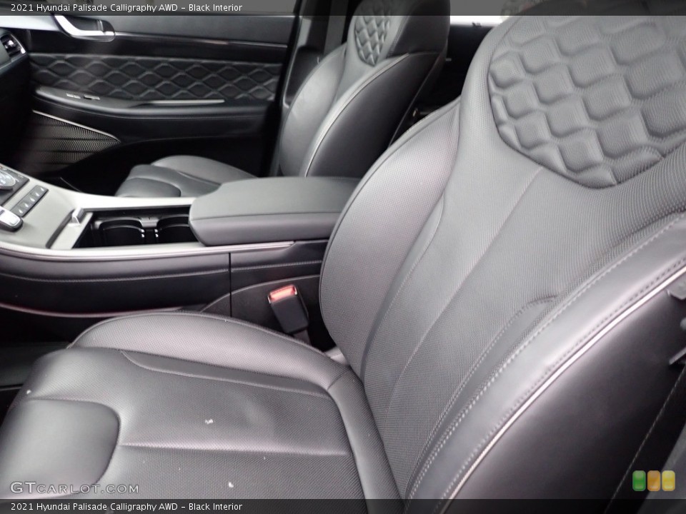 Black Interior Front Seat for the 2021 Hyundai Palisade Calligraphy AWD #143694708