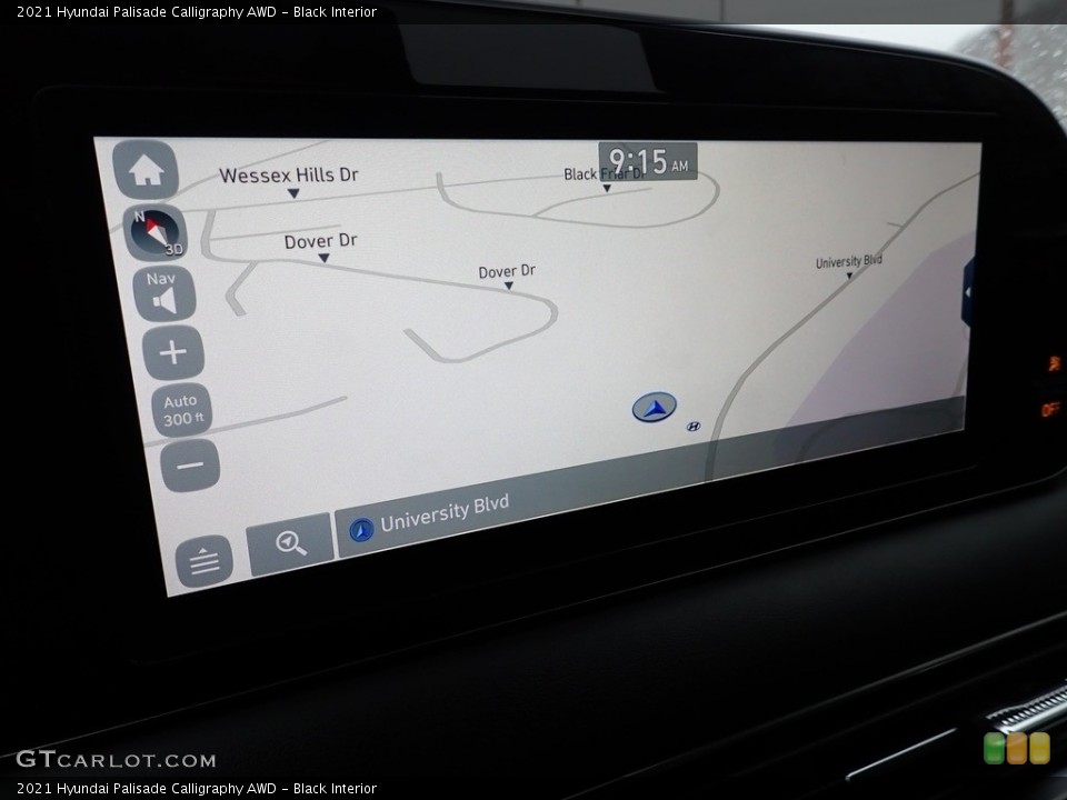 Black Interior Navigation for the 2021 Hyundai Palisade Calligraphy AWD #143694825