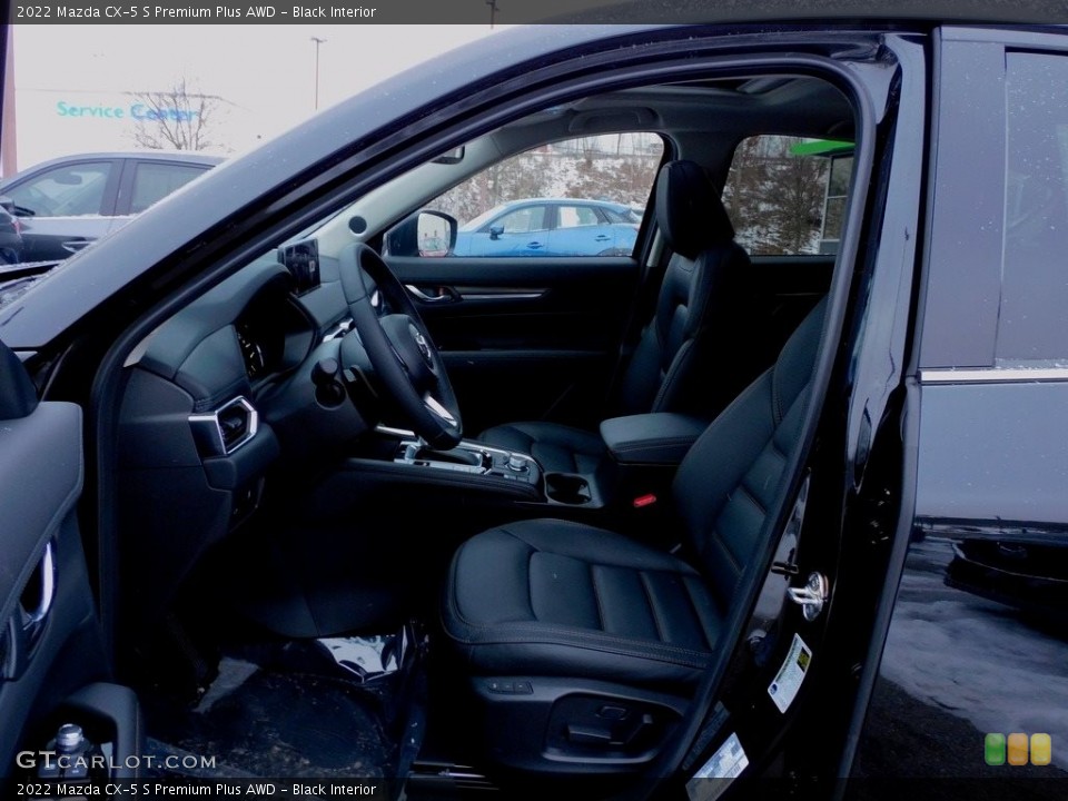 Black Interior Front Seat for the 2022 Mazda CX-5 S Premium Plus AWD #143695275
