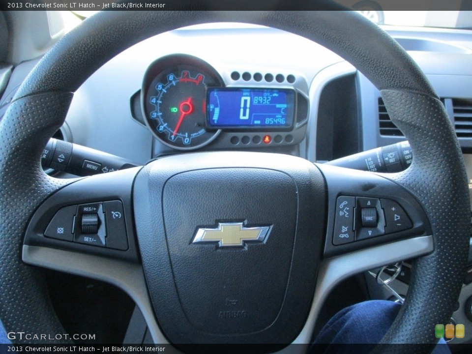Jet Black/Brick Interior Steering Wheel for the 2013 Chevrolet Sonic LT Hatch #143695299