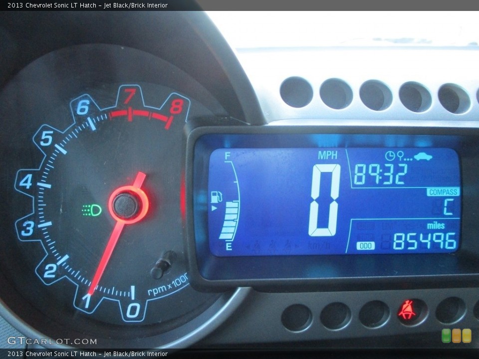 Jet Black/Brick Interior Gauges for the 2013 Chevrolet Sonic LT Hatch #143695317