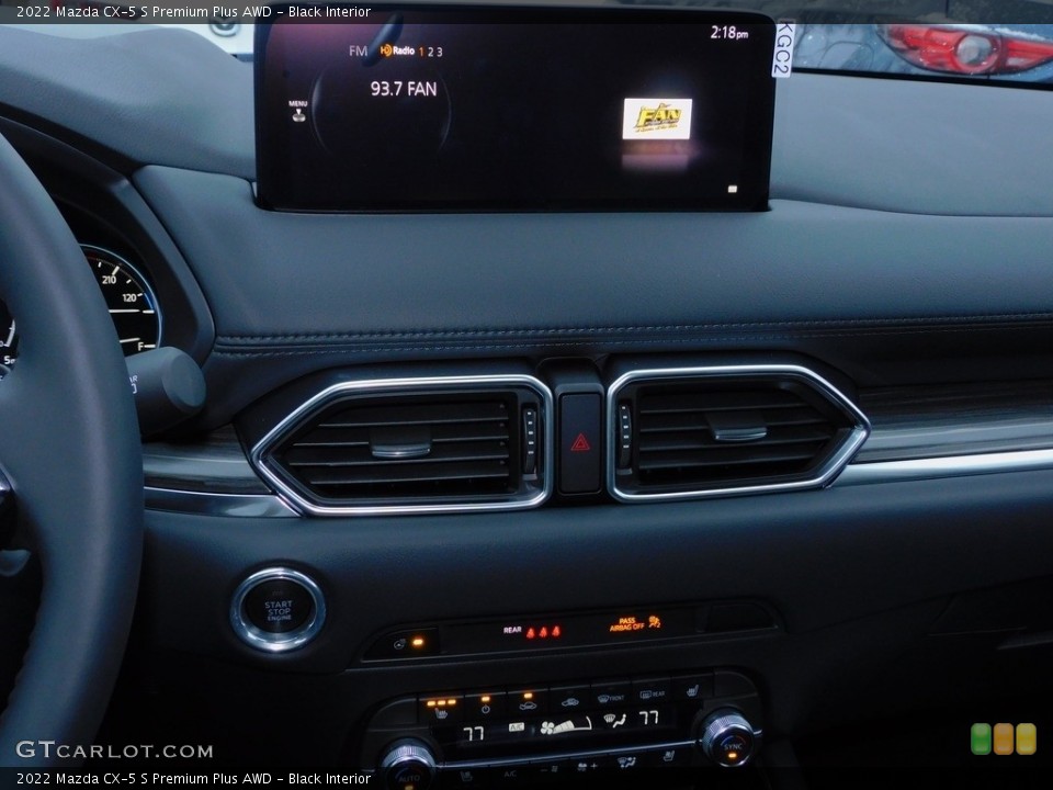 Black Interior Controls for the 2022 Mazda CX-5 S Premium Plus AWD #143695386