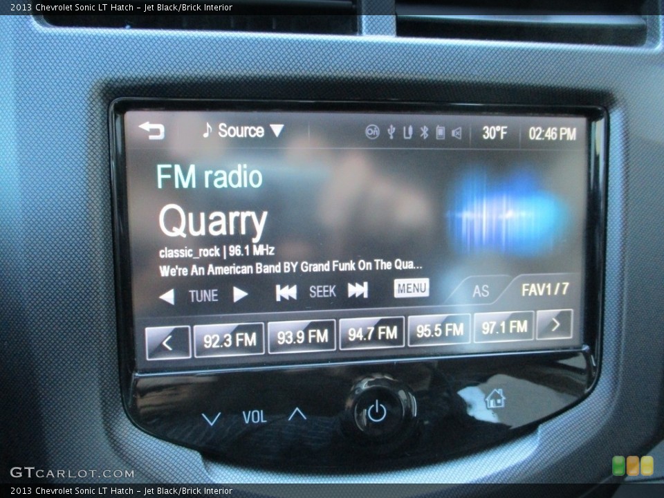 Jet Black/Brick Interior Audio System for the 2013 Chevrolet Sonic LT Hatch #143695395