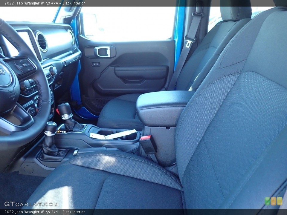 Black Interior Photo for the 2022 Jeep Wrangler Willys 4x4 #143695972