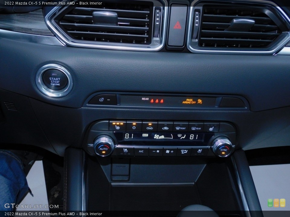 Black Interior Controls for the 2022 Mazda CX-5 S Premium Plus AWD #143696583