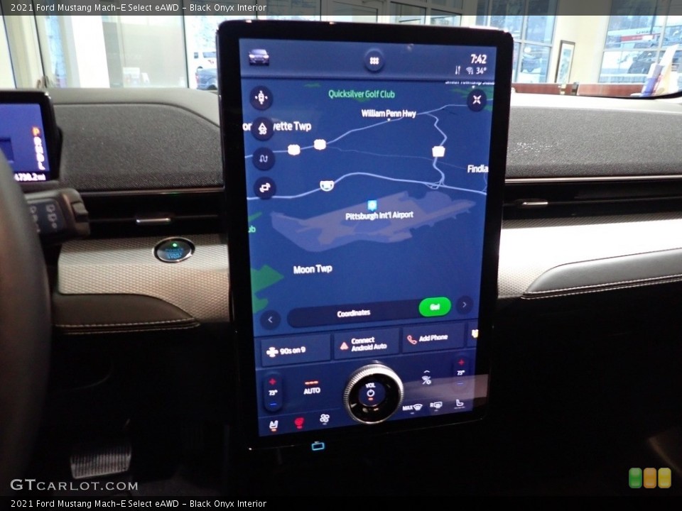 Black Onyx Interior Navigation for the 2021 Ford Mustang Mach-E Select eAWD #143700732