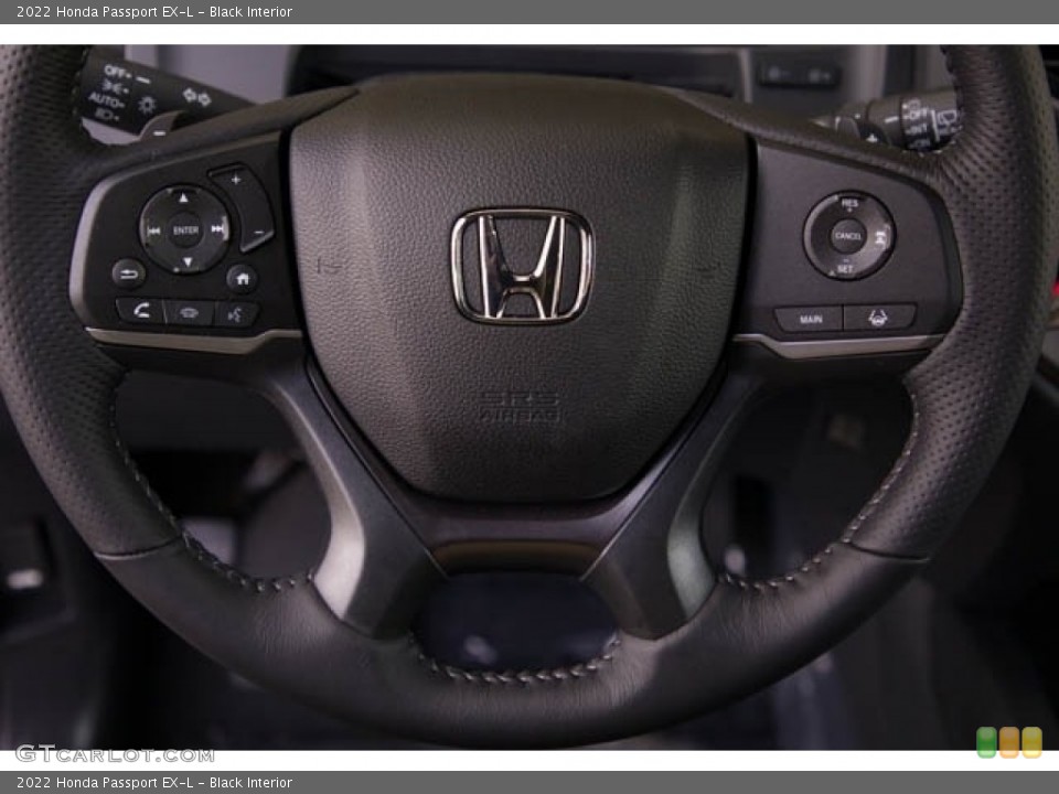 Black Interior Steering Wheel for the 2022 Honda Passport EX-L #143702349