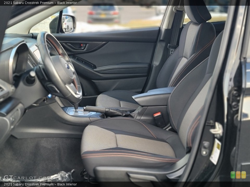 Black Interior Front Seat for the 2021 Subaru Crosstrek Premium #143702532