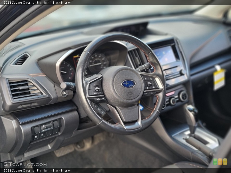 Black Interior Dashboard for the 2021 Subaru Crosstrek Premium #143702538