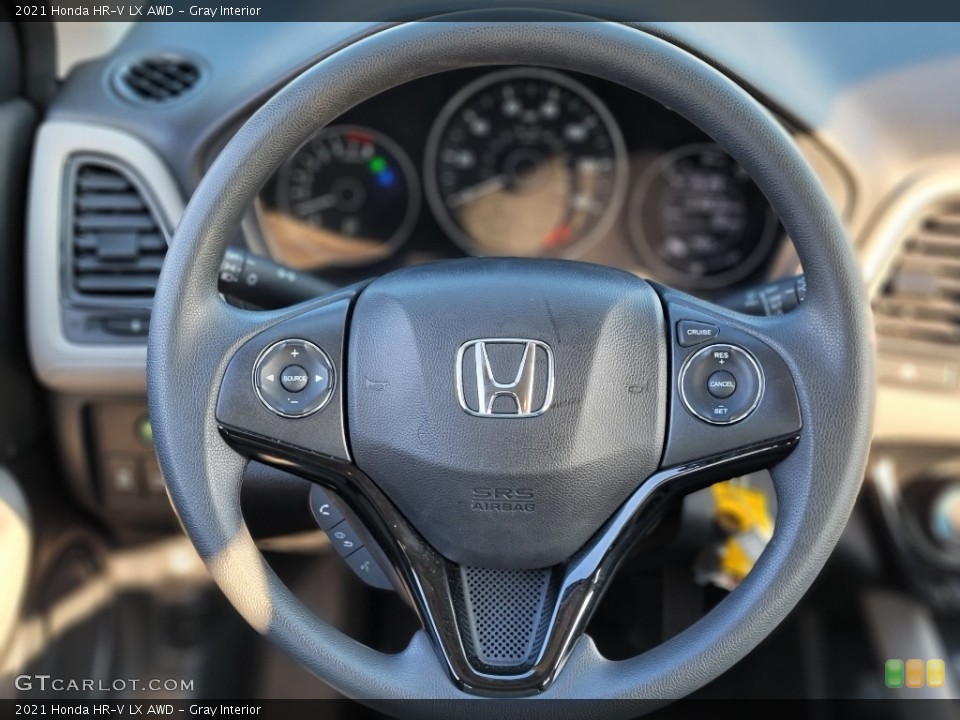 Gray Interior Steering Wheel for the 2021 Honda HR-V LX AWD #143702610