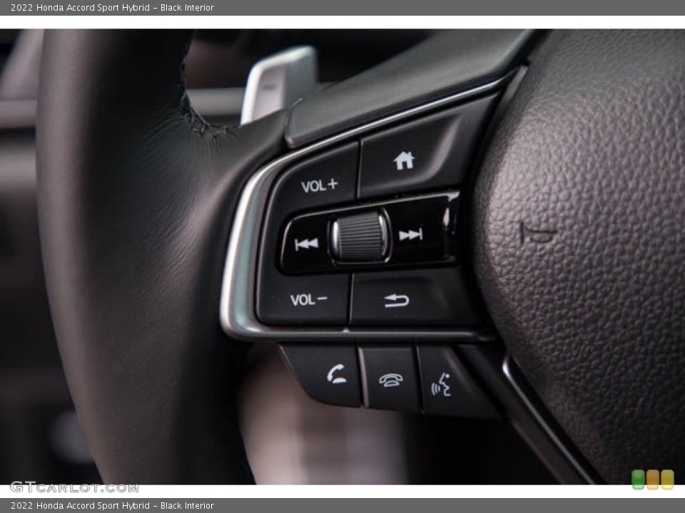 Black Interior Steering Wheel for the 2022 Honda Accord Sport Hybrid #143702796