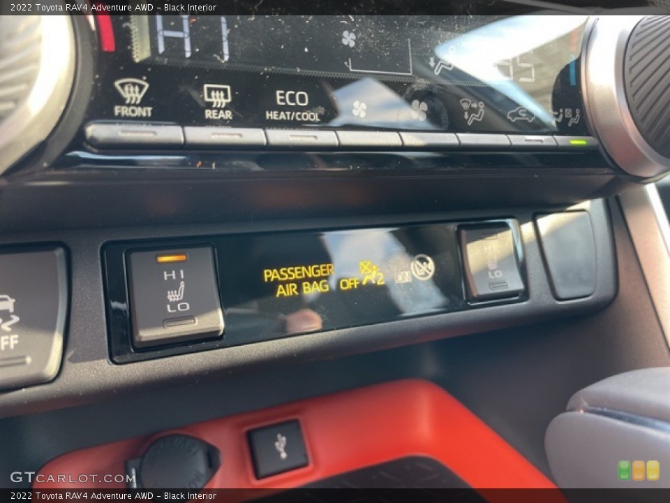Black Interior Controls for the 2022 Toyota RAV4 Adventure AWD #143703427