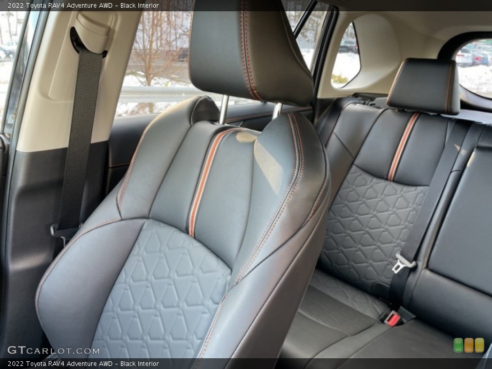 Black Interior Rear Seat for the 2022 Toyota RAV4 Adventure AWD #143703496
