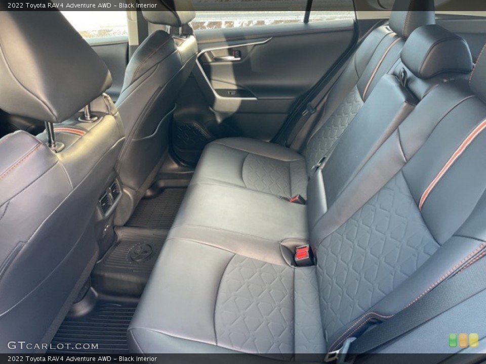 Black Interior Rear Seat for the 2022 Toyota RAV4 Adventure AWD #143703559