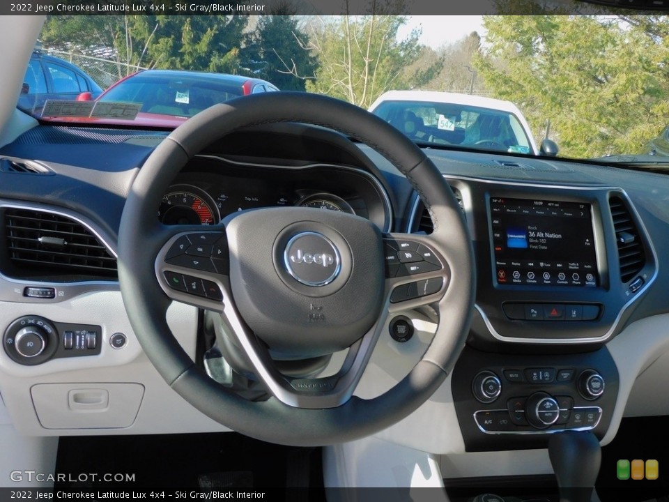 Ski Gray/Black Interior Dashboard for the 2022 Jeep Cherokee Latitude Lux 4x4 #143704402