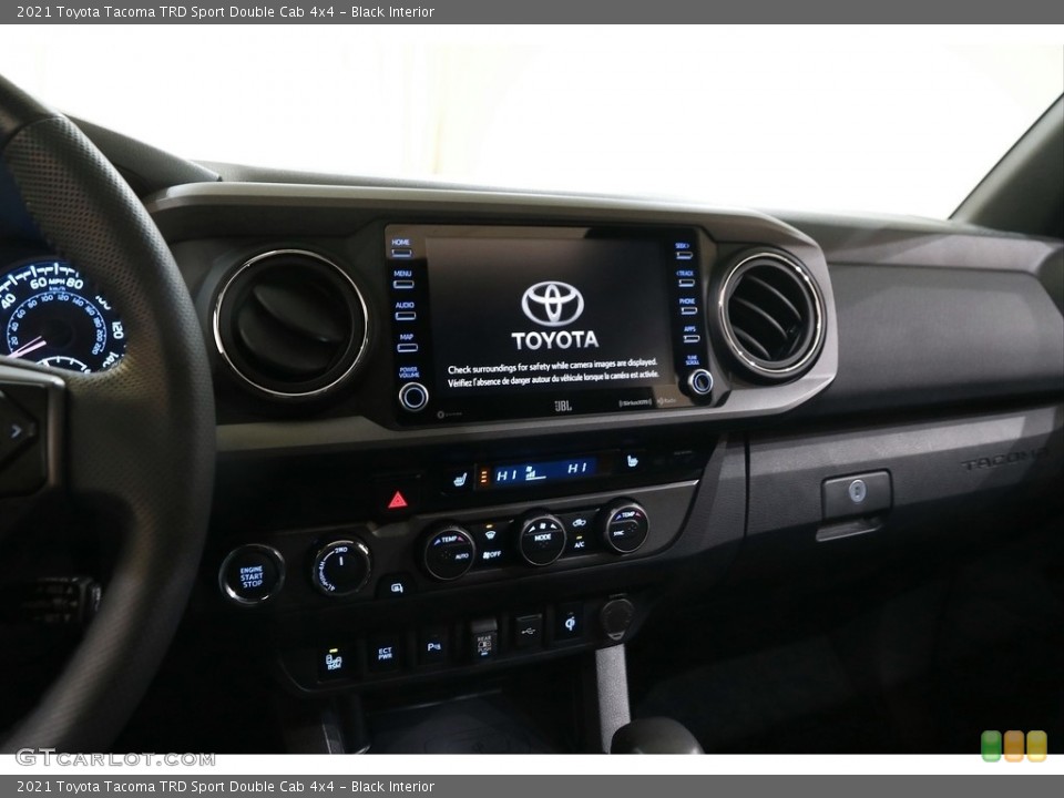 Black Interior Controls for the 2021 Toyota Tacoma TRD Sport Double Cab 4x4 #143705083