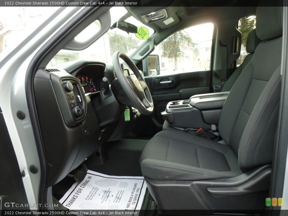 Jet Black Interior Photo for the 2022 Chevrolet Silverado 2500HD Custom Crew Cab 4x4 #143706139