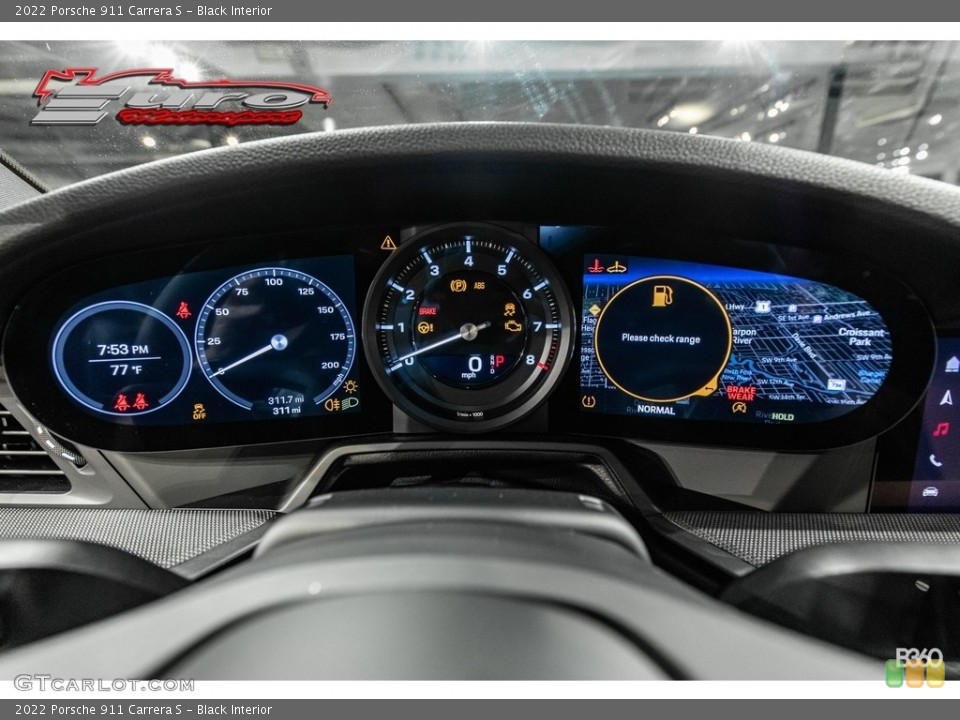Black Interior Gauges for the 2022 Porsche 911 Carrera S #143706154