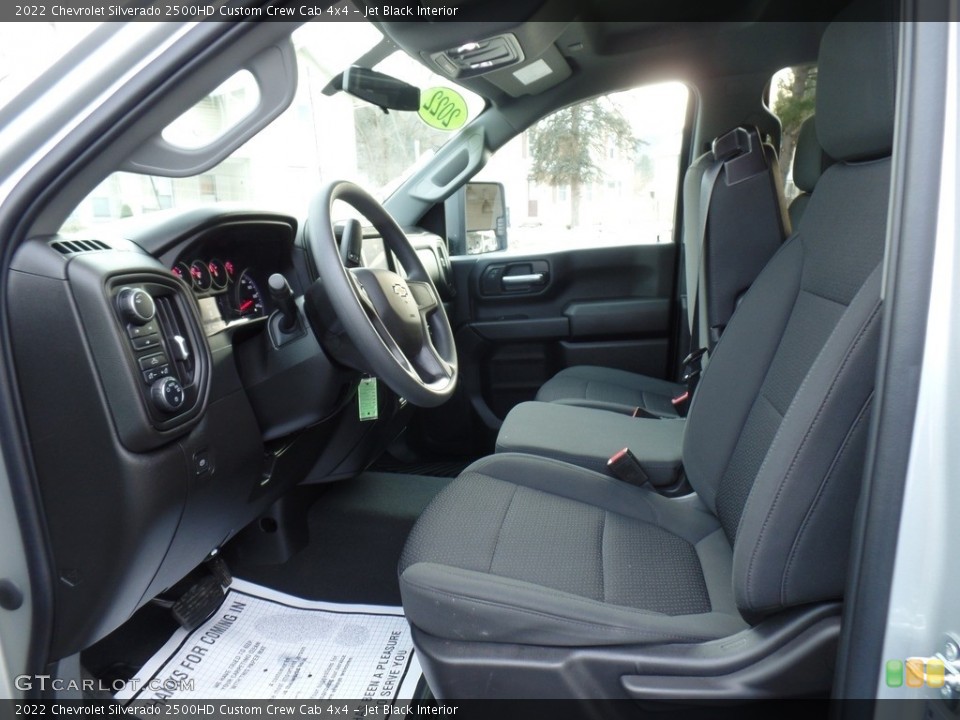 Jet Black Interior Front Seat for the 2022 Chevrolet Silverado 2500HD Custom Crew Cab 4x4 #143706160