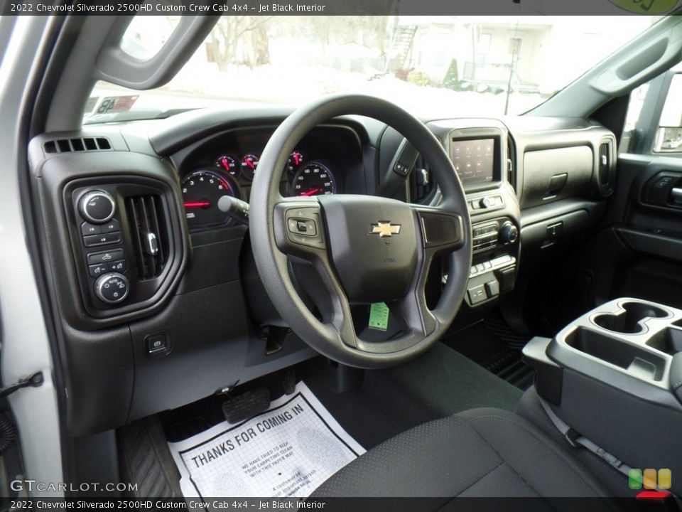 Jet Black Interior Front Seat for the 2022 Chevrolet Silverado 2500HD Custom Crew Cab 4x4 #143706181