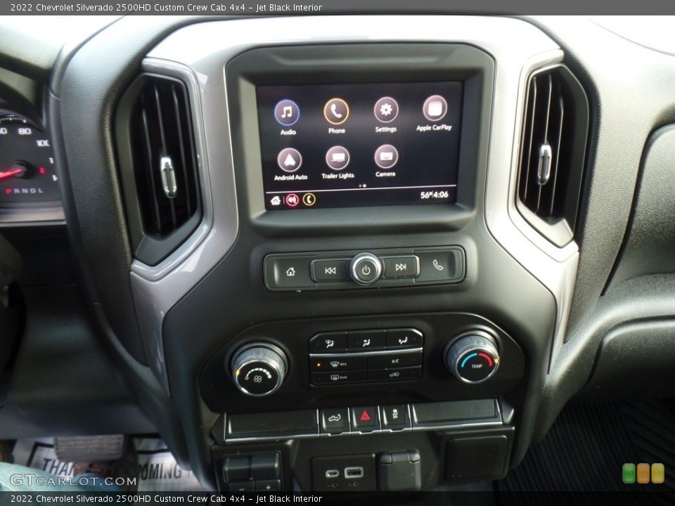 Jet Black Interior Controls for the 2022 Chevrolet Silverado 2500HD Custom Crew Cab 4x4 #143706301