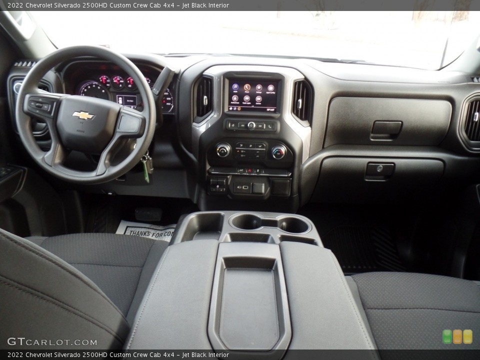 Jet Black Interior Dashboard for the 2022 Chevrolet Silverado 2500HD Custom Crew Cab 4x4 #143706508