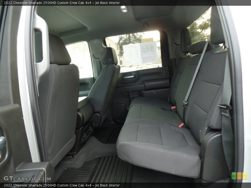 Jet Black Interior Rear Seat for the 2022 Chevrolet Silverado 2500HD Custom Crew Cab 4x4 #143706544
