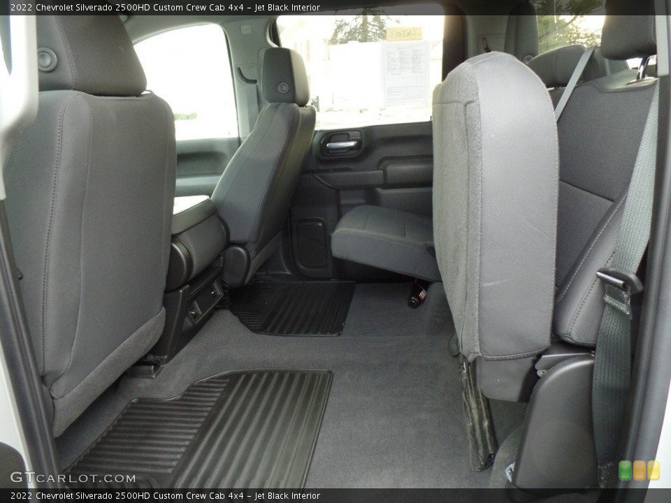 Jet Black Interior Rear Seat for the 2022 Chevrolet Silverado 2500HD Custom Crew Cab 4x4 #143706565