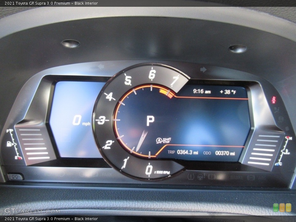 Black Interior Gauges for the 2021 Toyota GR Supra 3.0 Premium #143708041