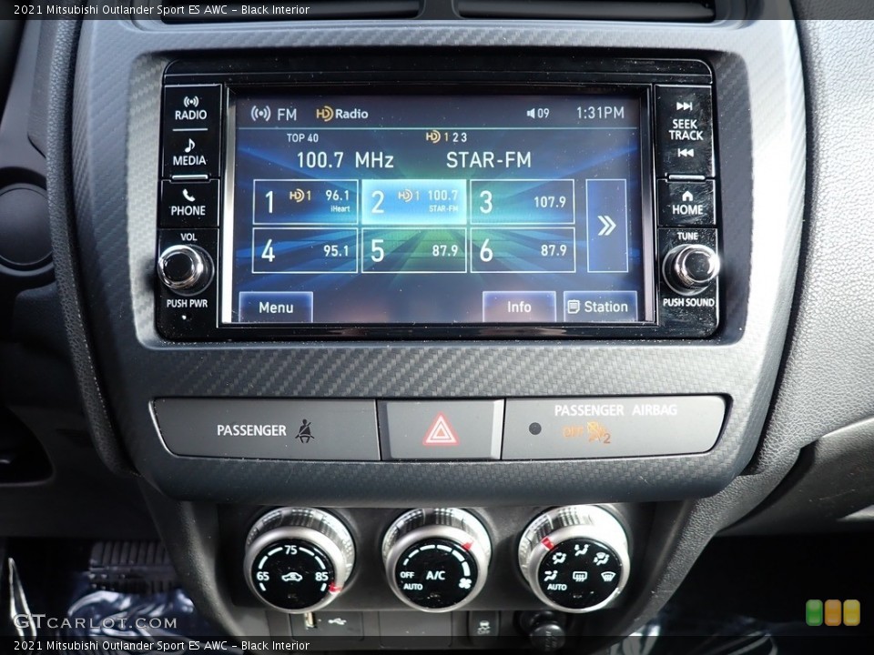 Black Interior Controls for the 2021 Mitsubishi Outlander Sport ES AWC #143711314