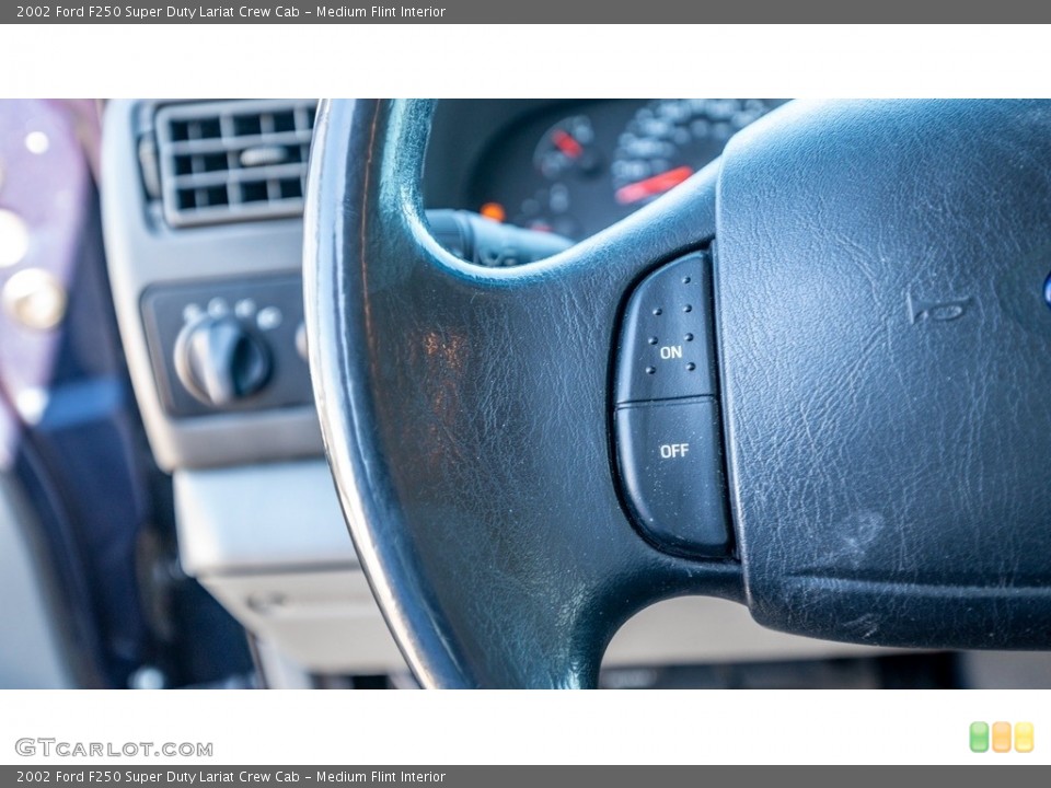 Medium Flint Interior Steering Wheel for the 2002 Ford F250 Super Duty Lariat Crew Cab #143712052