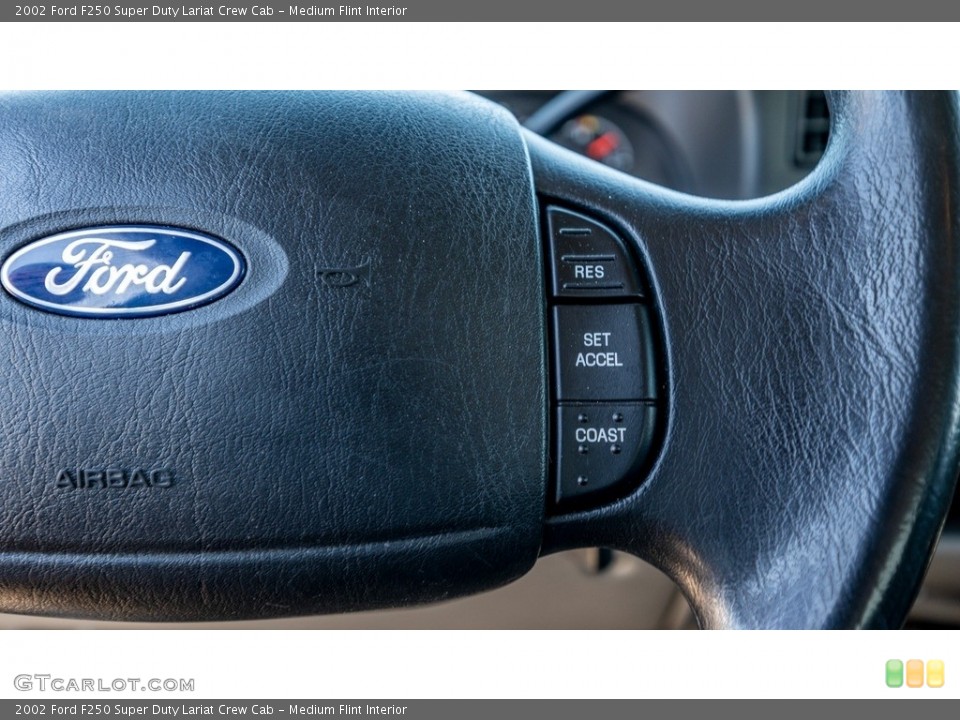 Medium Flint Interior Steering Wheel for the 2002 Ford F250 Super Duty Lariat Crew Cab #143712076