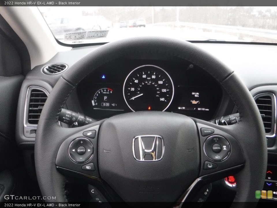 Black Interior Steering Wheel for the 2022 Honda HR-V EX-L AWD #143712247