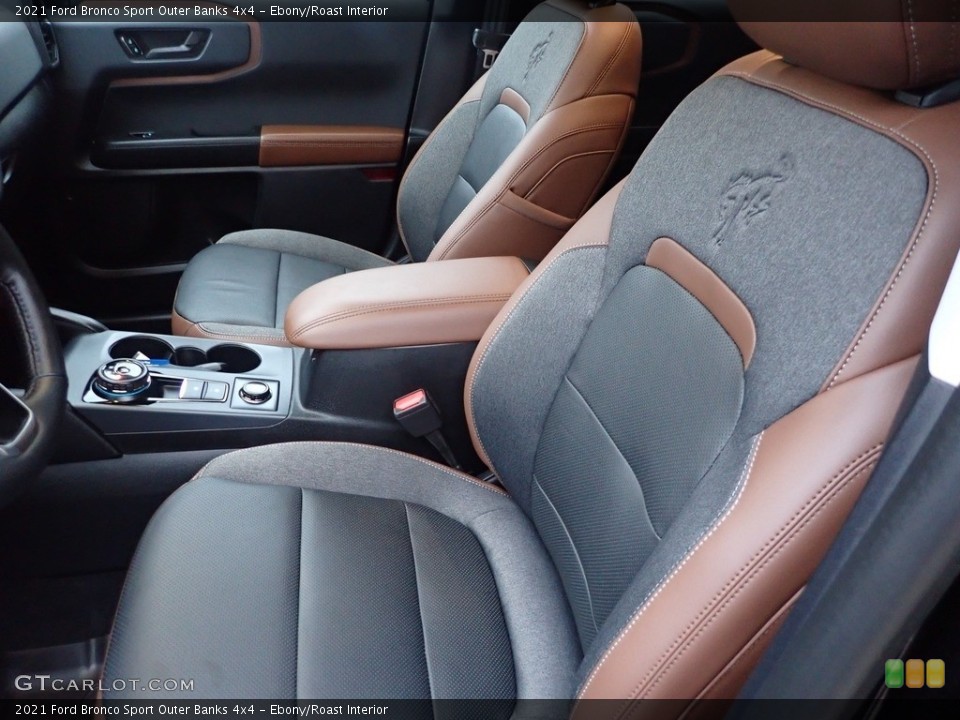Ebony/Roast Interior Front Seat for the 2021 Ford Bronco Sport Outer Banks 4x4 #143713684