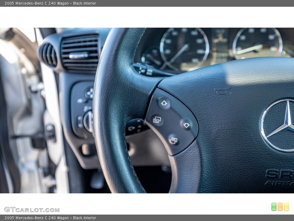 Black Interior Steering Wheel for the 2005 Mercedes-Benz C 240 Wagon #143714455