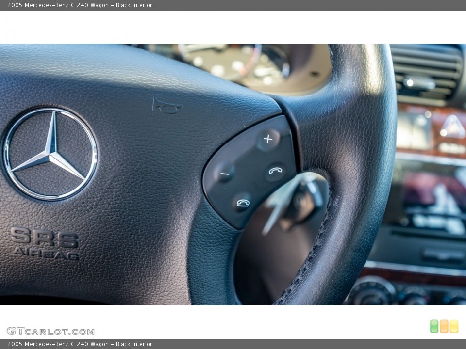 Black Interior Steering Wheel for the 2005 Mercedes-Benz C 240 Wagon #143714476