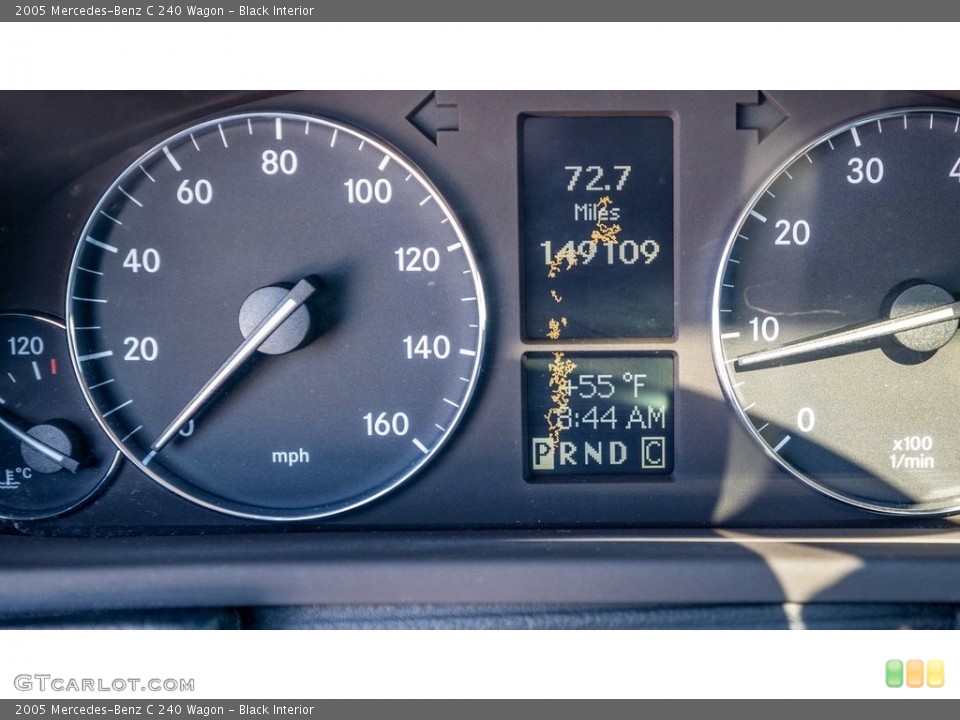 Black Interior Gauges for the 2005 Mercedes-Benz C 240 Wagon #143714500