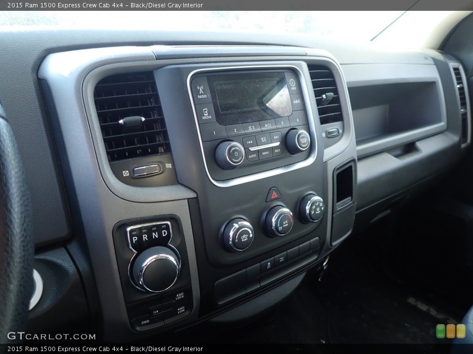 Black/Diesel Gray Interior Controls for the 2015 Ram 1500 Express Crew Cab 4x4 #143715742