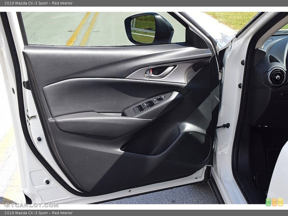 Red Interior Door Panel for the 2019 Mazda CX-3 Sport #143718641