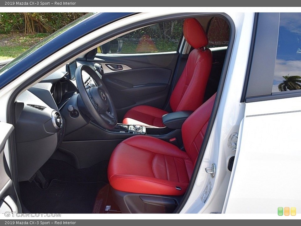 Red Interior Front Seat for the 2019 Mazda CX-3 Sport #143718674