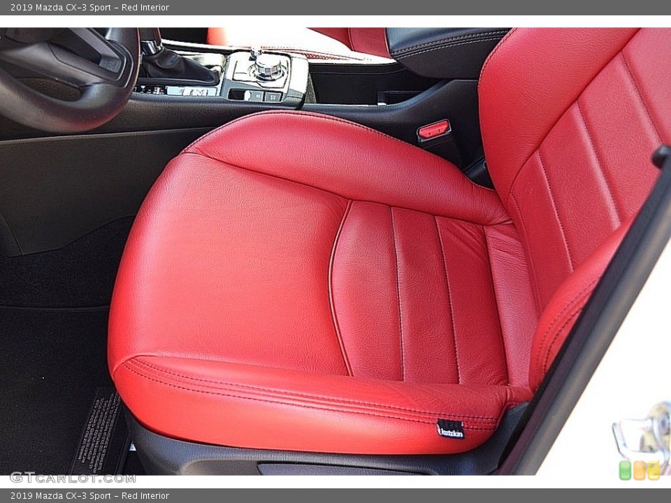 Red Interior Front Seat for the 2019 Mazda CX-3 Sport #143718701