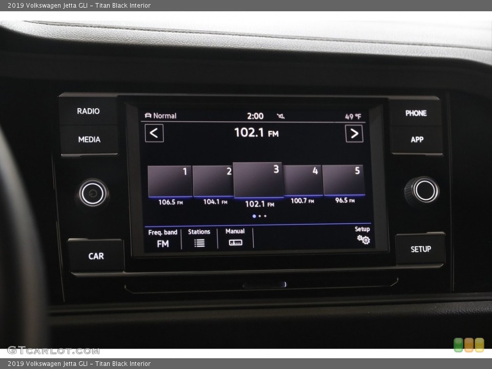 Titan Black Interior Audio System for the 2019 Volkswagen Jetta GLI #143725285