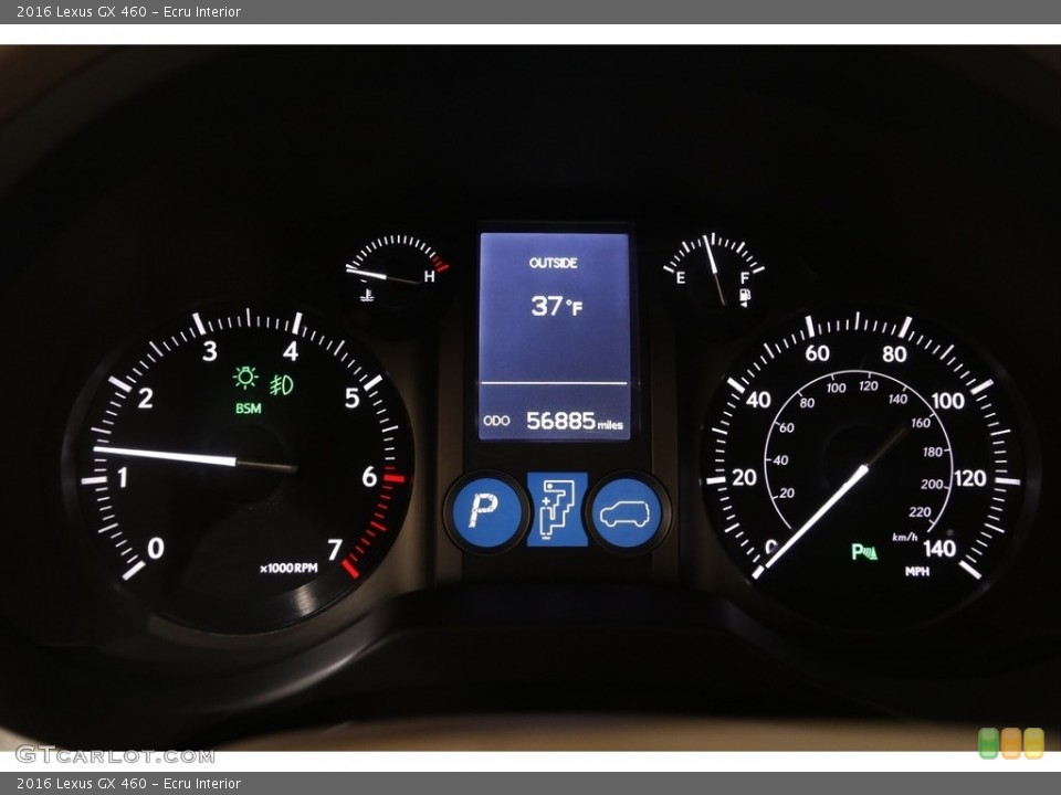 Ecru Interior Gauges for the 2016 Lexus GX 460 #143725583